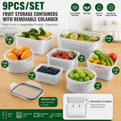 9pcs set fruit - 9pcs/set,