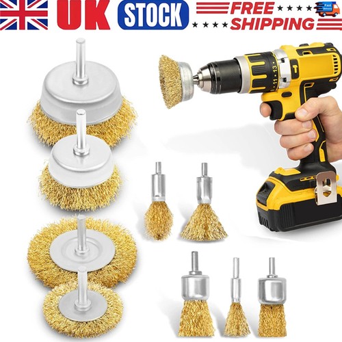 9pcs wire brush set rotary - wire,