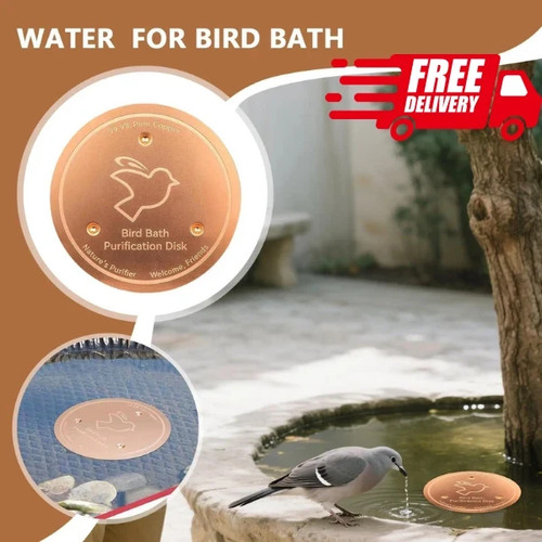Bird bath copper disk - disk, 99.9%