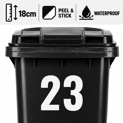 White wheelie bin house - bin,