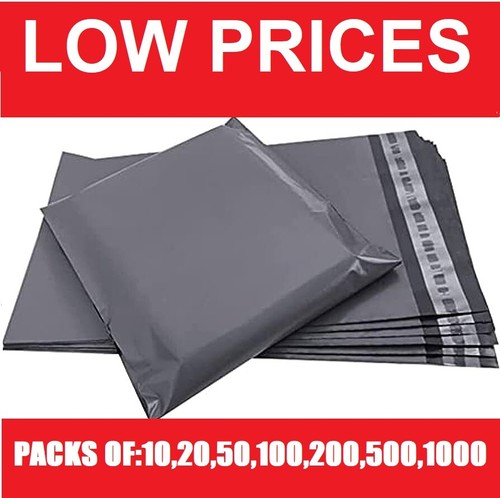 Grey mailing bags strong poly - mailing,