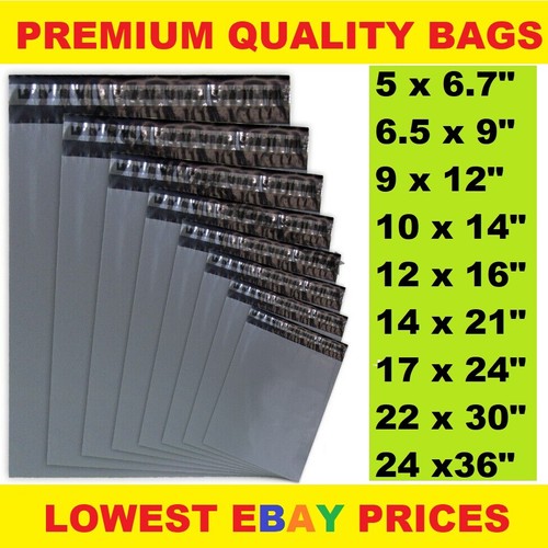 Grey mailing bags strong poly - grey,