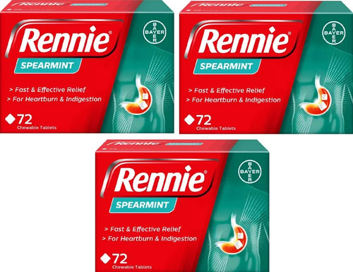Rennie spearmint fast - spearmint, 72's