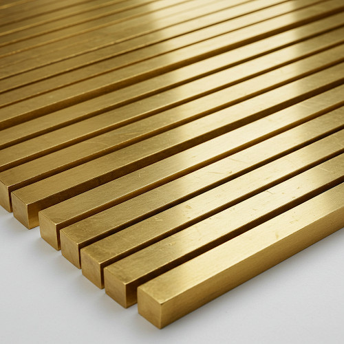 Brass square bar - square, 10mm
