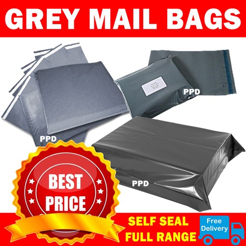 Grey mailing bags strong poly - mailing,