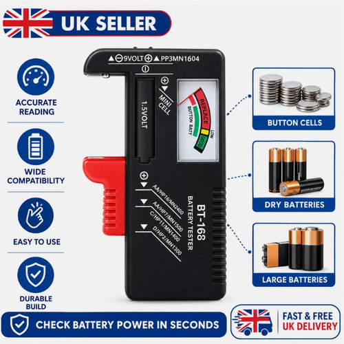 Universal battery tester - battery,