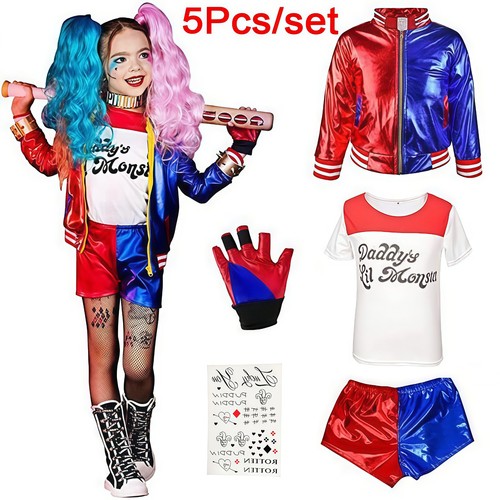 5pcs harley quinn - quinn, suicide