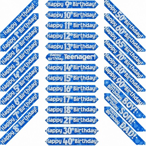 9ft blue silver holographic - &,